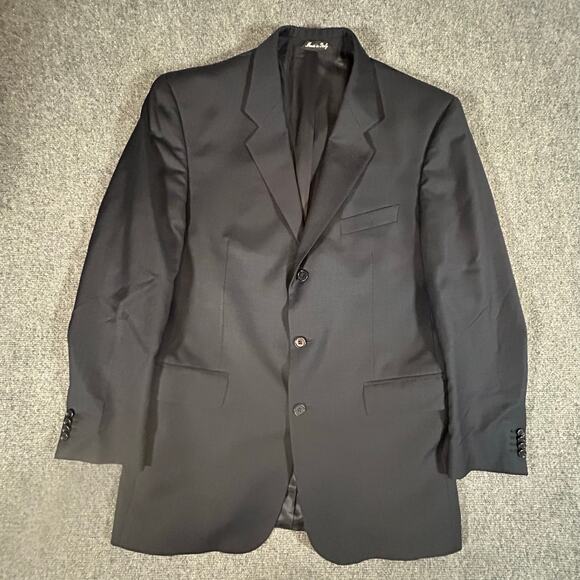 Adolfo 2pc Suit Super 120's 100% Wool Sport Coat Blazer Made in Italy 40R 34W - Picture 2 of 16